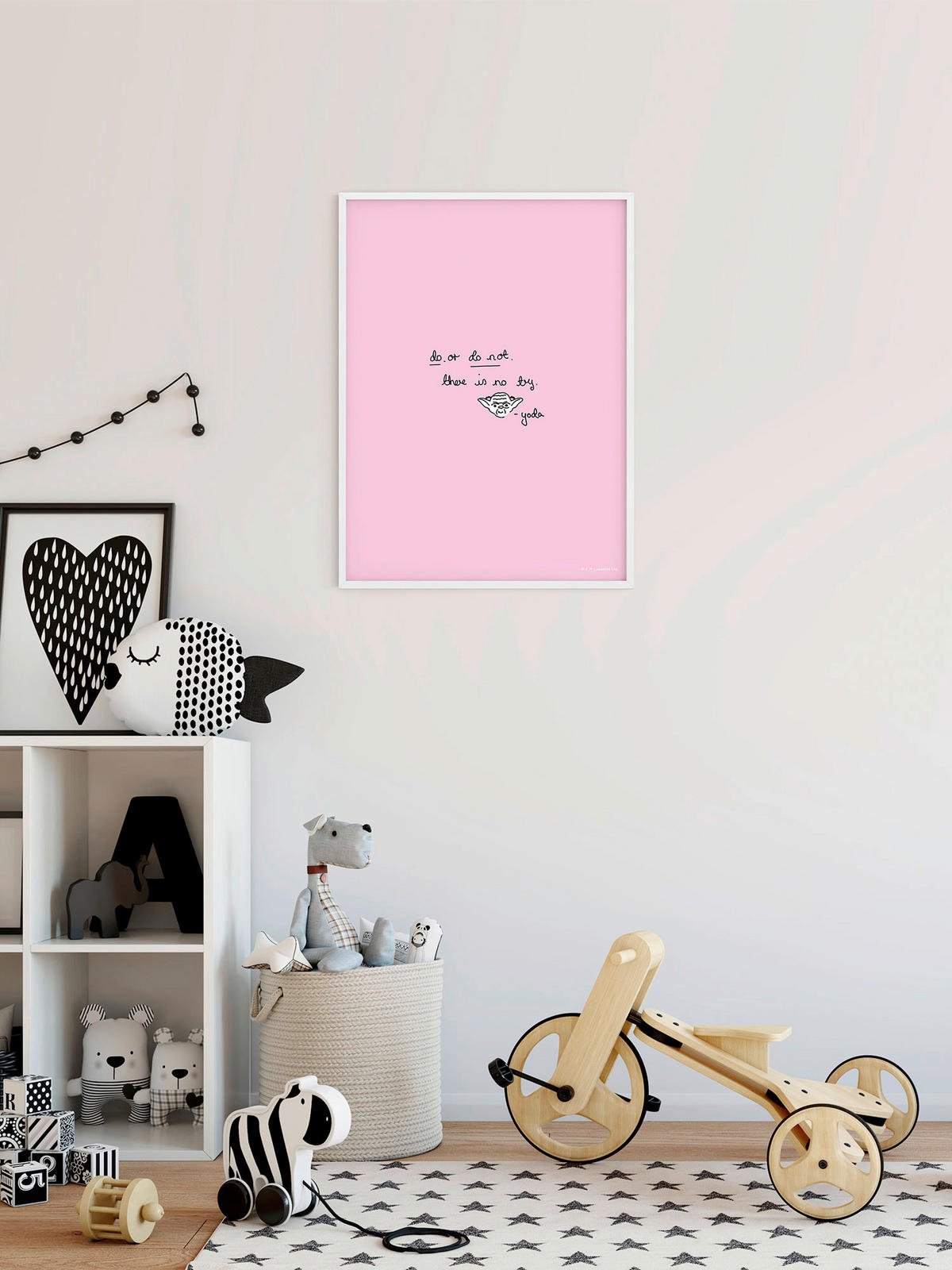 Komar Poster Star Wars Quote Yoda Cute Star Wars B/L: ca. 30x40 cm Star Wars Quote Yoda Cute - (30,00/40,00cm) - Komar