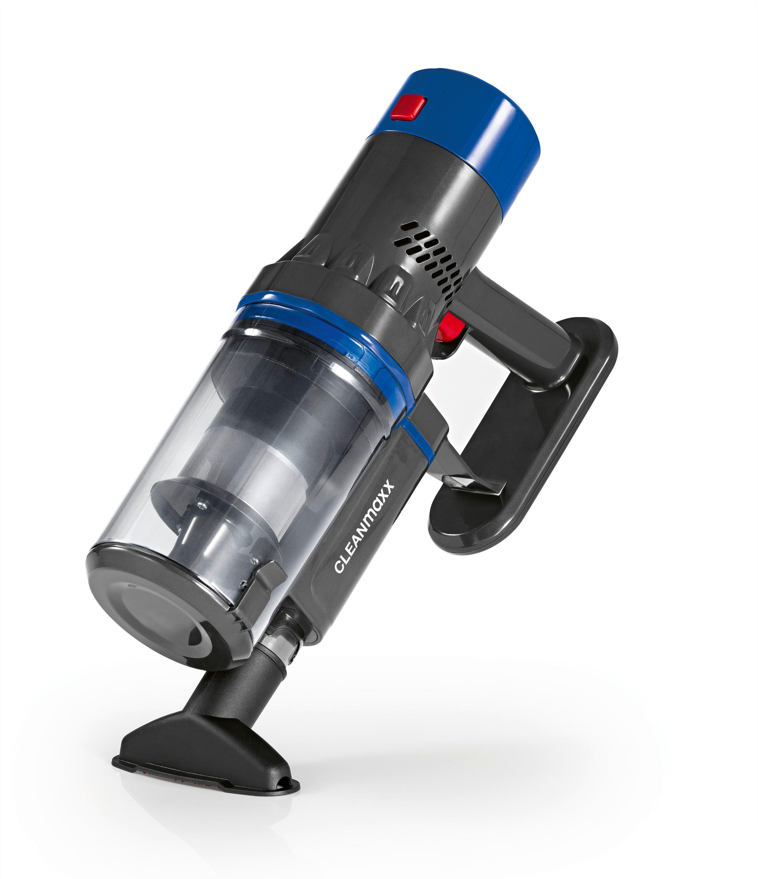 CLEANmaxx Handstaubsauger grau blau Metall Kunststoff B/H/L: ca. 110x22x26 cm Handstaubsauger 15630 - blau/grau (26,00/110,00/22,00cm) - CLEANmaxx