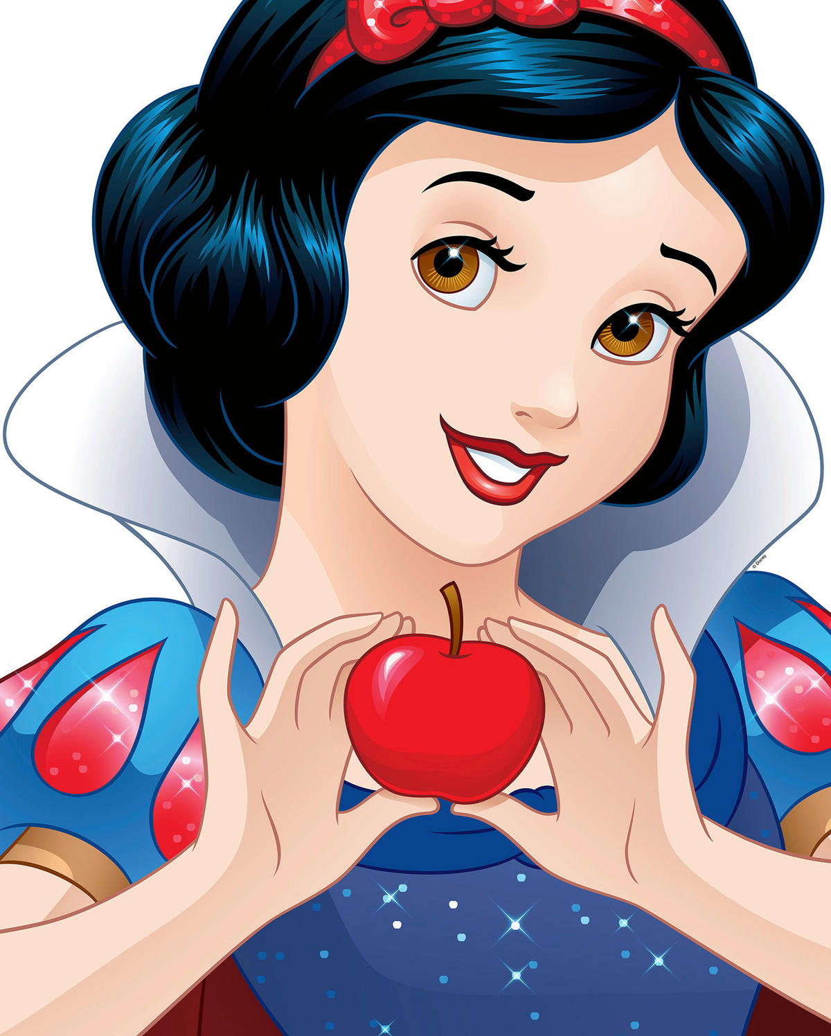 Komar Poster Snow White Portrait Disney B/L: ca. 40x50 cm Snow White Portrait - (40,00/50,00cm) - Komar