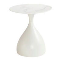 Beistelltisch Helena weiß Keramik H/D: ca. 57x50 cm Helena - weiß (50,00/57,00cm)