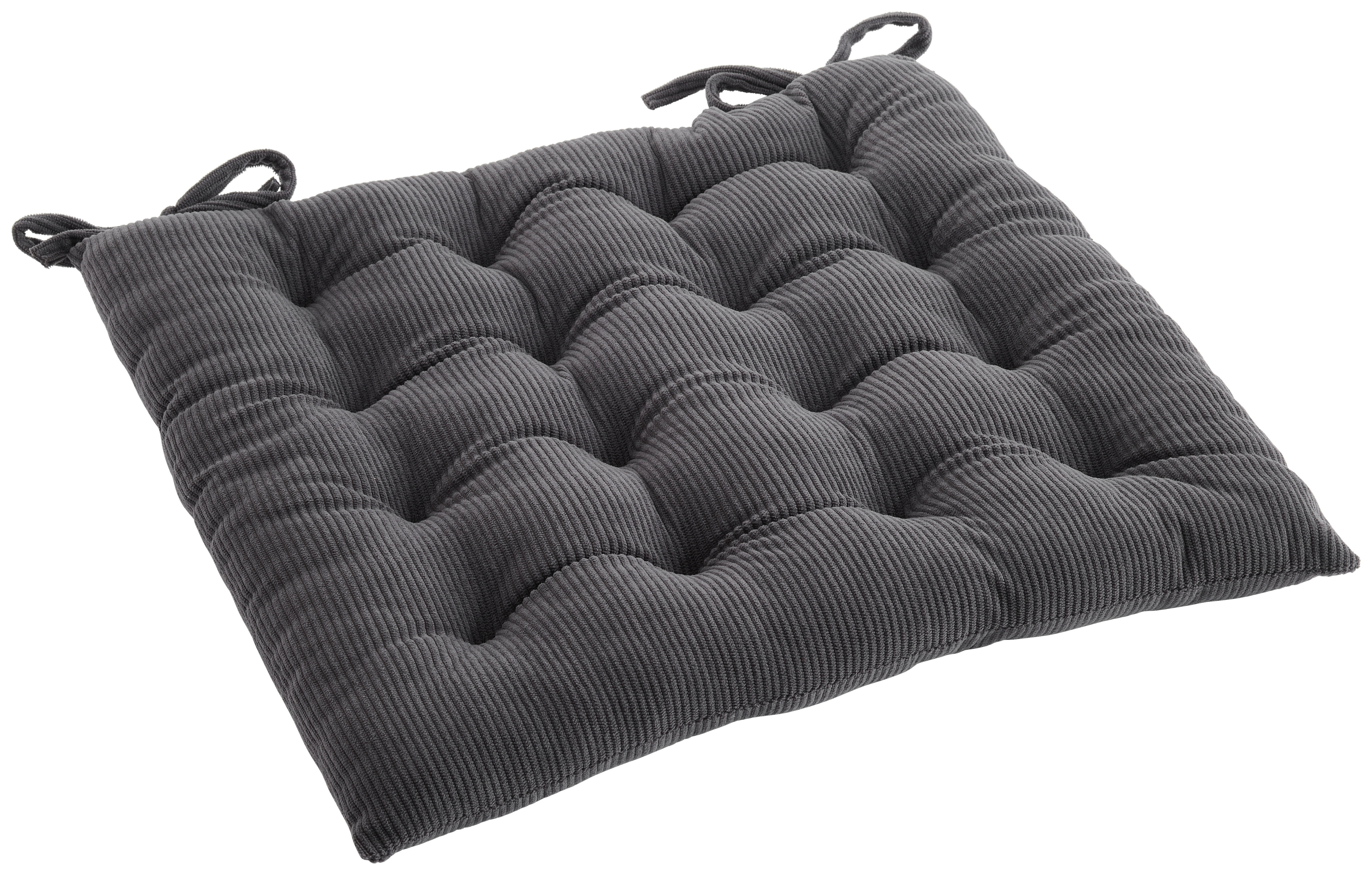 Sitzkissen Stuhlkissen_Cordy 40x40x5cm anthr. - anthrazit (40,00/40,00cm)