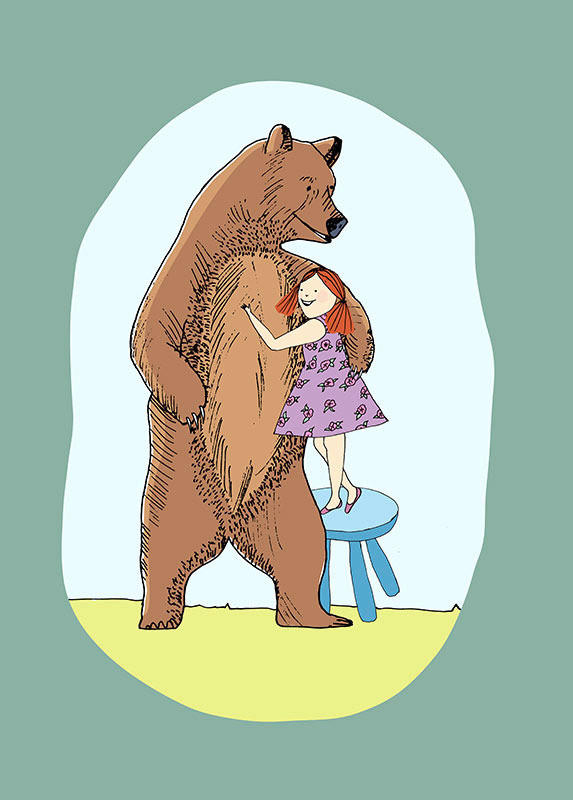 Komar Poster Lili and Bear günstig online kaufen