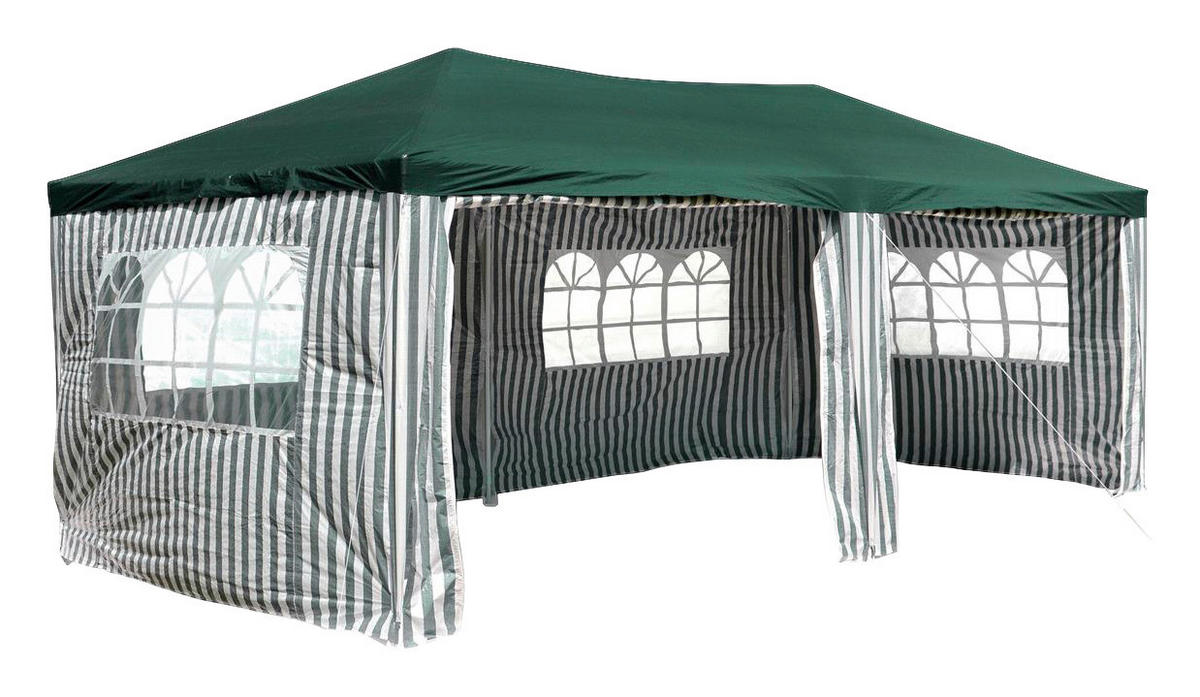 VCM Pavillon grün Polyester-Mischgewebe B/H/L: ca. 600x197x300 cm Pavillon - grün (300,00/600,00/197,00cm) - VCM
