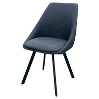 Stuhl JASPER 2er-Set. anthrazit Microfaser B/H/T: ca. 55x89x53 cm JASPER 2er-Set. - schwarz/anthrazit (55,00/89,00/53,00cm) - byLIVING