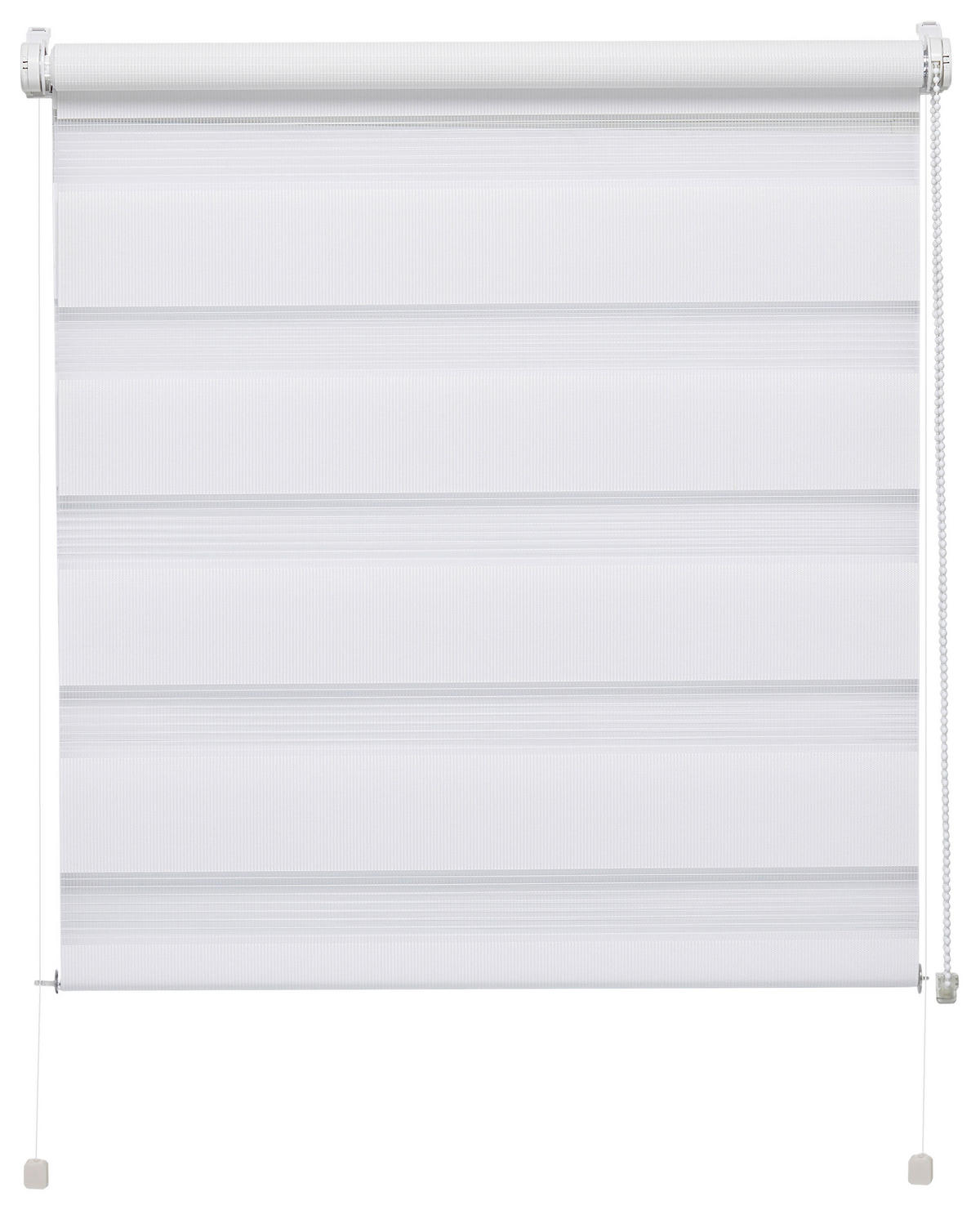 Doppelrollo weiß B/L: ca. 40x150 cm Doppelrollo_mit_Seitenverspannung - weiß (40,00/150,00cm) - Boviva