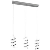 Reality LED-Pendelleuchte Chrom Metall B/H/T: ca. 70x150x13 cm 3.0 Brennstellen Laola - Chrom (70,00/150,00/13,00cm) - Reality