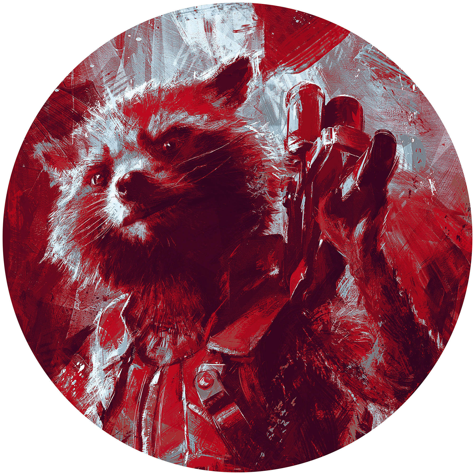 Komar Fototapete Avengers Painting Rocket Raccoon D: ca. 125 cm Avengers Painting Rocket Raccoon - (125,00cm) - Komar