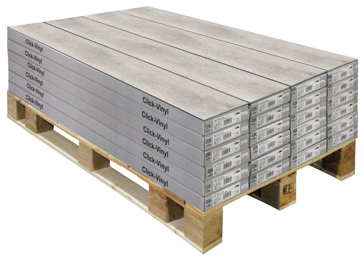 Click-Vinylboden Mailand ca. 2,22 m² im Paket  B/L: ca. 18,2x122 cm pro Paket Mailand ca. 2,22 m² im Paket - Eiche (18,20/122,00cm)