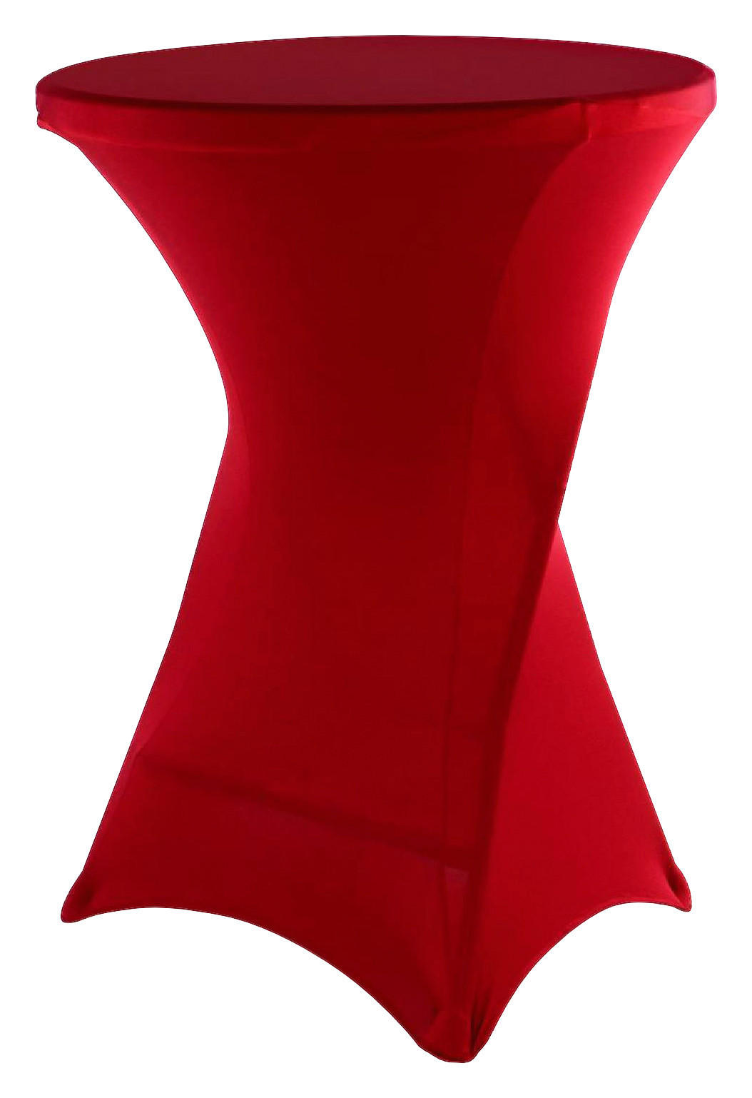 VCM Stretch-Husse für Stehtisch rot Polyester-Mischgewebe H/D: ca. 110x80 cm