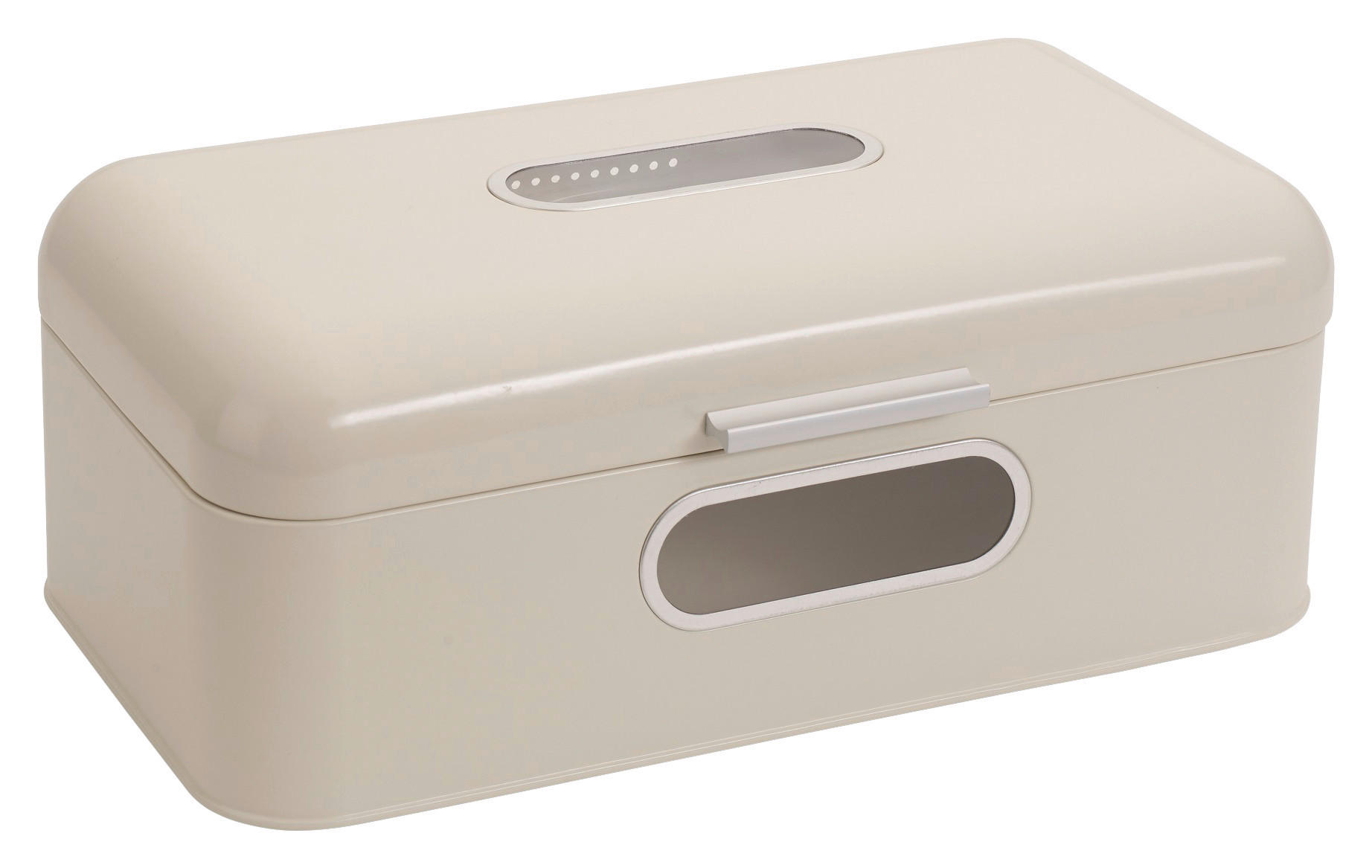 ECHTWERK Brotkasten Retro creme Metall B/H/L: ca. 23,8x17x42,5 cm Retro - creme (42,50/23,80/17,00cm) - ECHTWERK