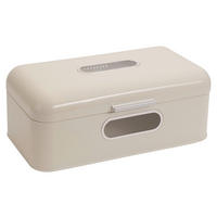 ECHTWERK Brotkasten Retro creme Metall B/H/L: ca. 23,8x17x42,5 cm Retro - creme (42,50/23,80/17,00cm) - ECHTWERK