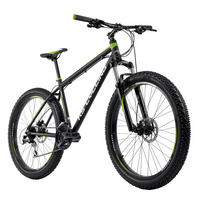KS-Cycling Mountain-Bike Xceed 27,5" Xceed 27,5 Zoll Rahmenhöhe 50 cm 24 Gänge schwarz schwarz ca. 27,5 Zoll Xceed - schwarz/grün - KS-Cycling