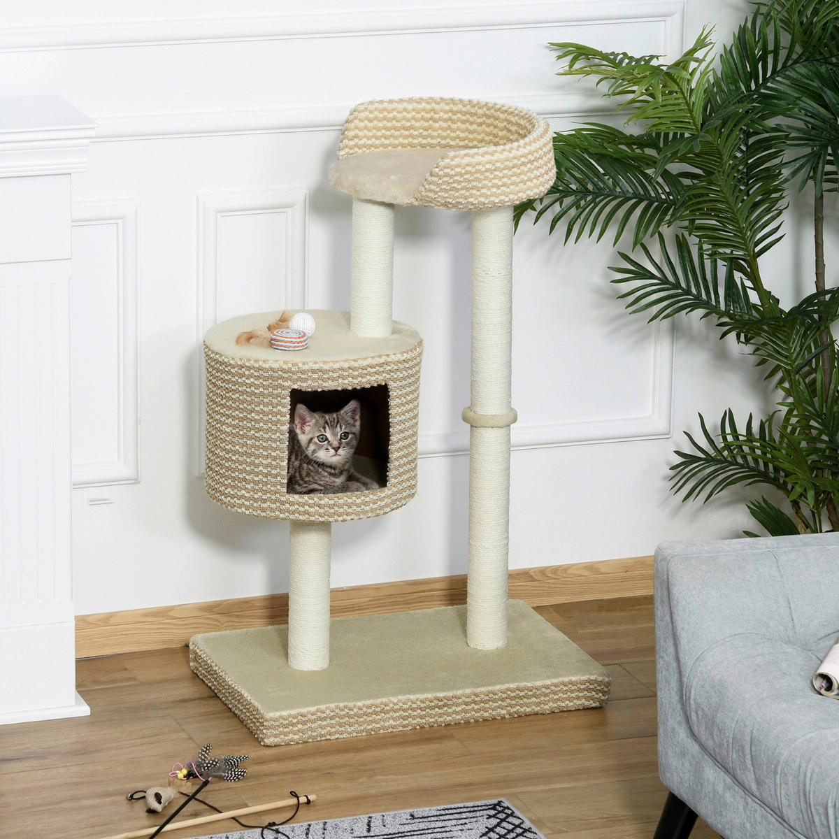 PawHut Katzenbaum Katzenbaum - (41,00cm) - PawHut