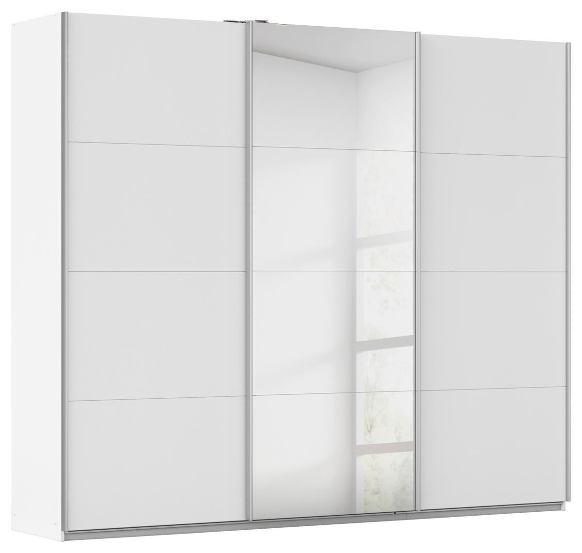 Kleiderschrank Kulmbach Alpinweiß B/H/T: ca. 271x229x62 cm Kulmbach - Alpinweiß/Alu (271,00/229,00/62,00cm)