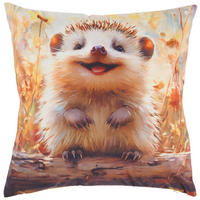 Dekokissen Dekokissen_Shortplush Igel - braun/orange (45,00/45,00cm)
