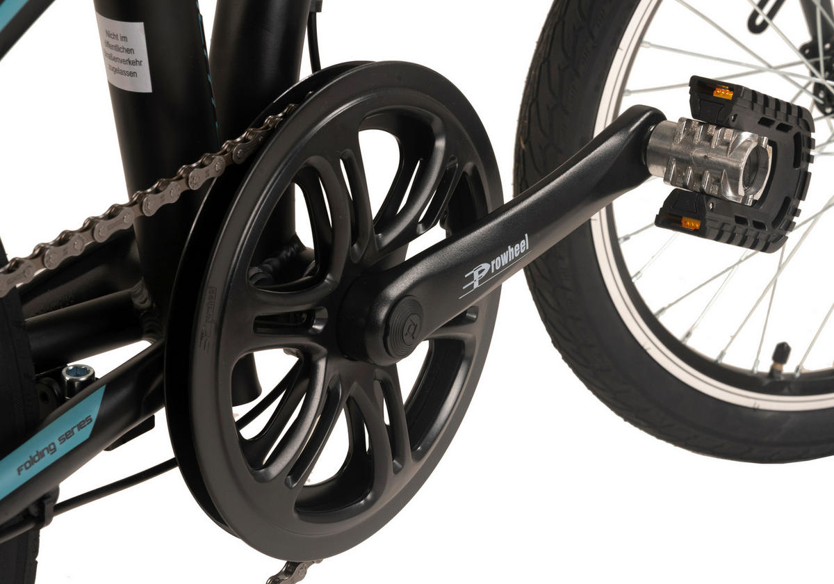 KS-Cycling Faltrad Yachter 158C 20 Zoll Rahmenhöhe 29 cm 6 Gänge schwarz schwarz ca. 20 Zoll Yachter - schwarz - KS-Cycling