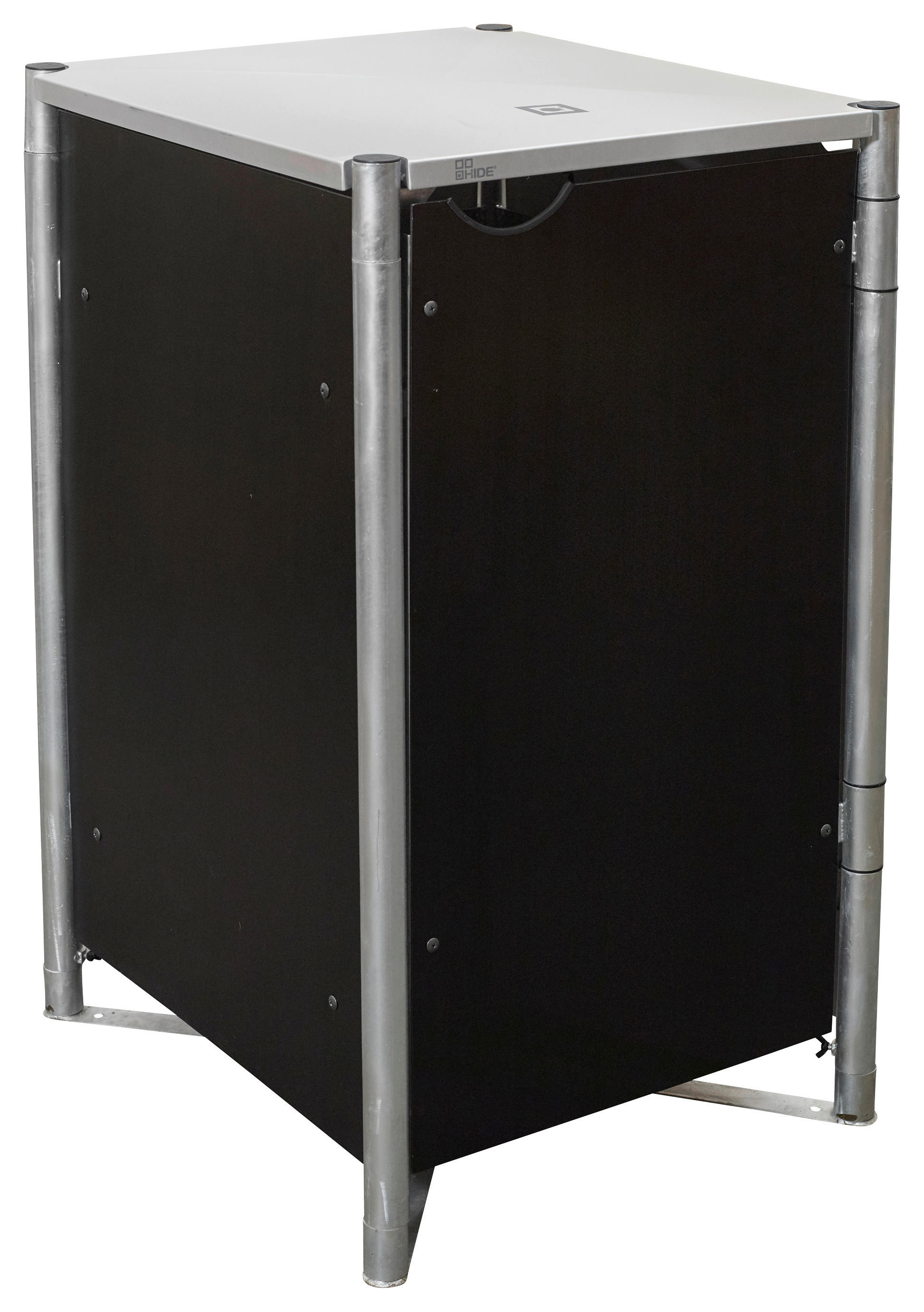 Hide Mülltonnenbox 240 Liter schwarz B/H/L: ca. 70x115x81 cm 240 Liter - schwarz (81,00/70,00/115,00cm) - Hide