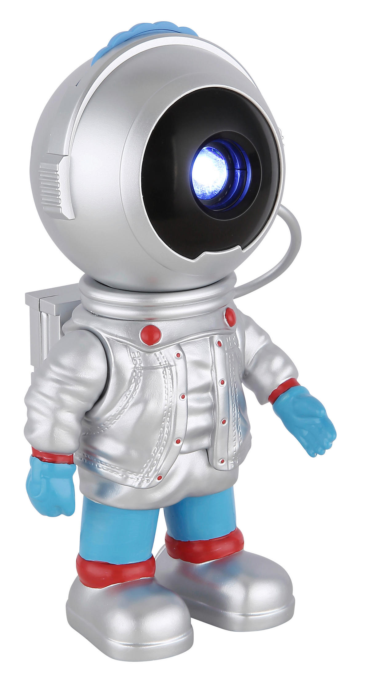 GLOBO Tischleuchte silber bunt schwarz PVC Kunststoff B/H/L: ca. 7x18,5x9,5 cm 1 Brennstellen COSMO - bunt/schwarz (9,50/7,00/18,50cm) - GLOBO