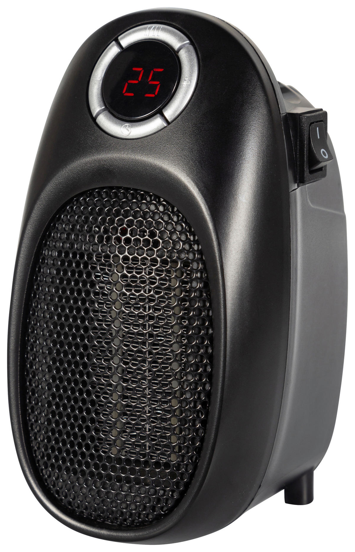 Heizlüfter WH701 schwarz Kunststoff B/H/L: ca. 12,7x16,4x9,6 cm ca. 400 W Keramik-Heizlüfter_Ora - schwarz (9,60/12,70/16,40cm)