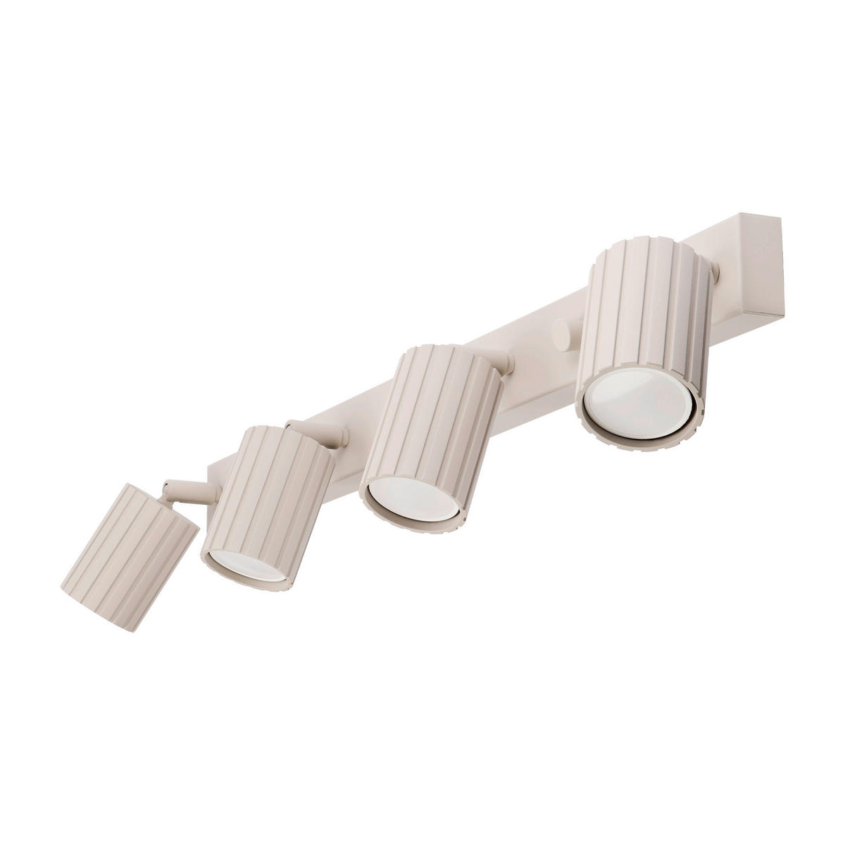 Lamkur Strahler beige Stahl B/H/L: ca. 6,5x16,5x81 cm 4 Brennstellen Prisma - beige (81,00/6,50/16,50cm) - Lamkur