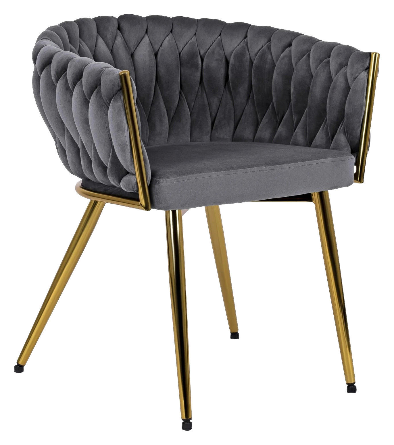 Stuhl CAPRI grau Velourstoff B/H/T: ca. 65x73x54 cm CAPRI - grau (65,00/73,00/54,00cm) - WIPMEB