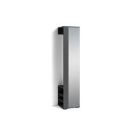 Hochschrank BEN anthrazit Spiegel B/H/T: ca. 40x184x35 cm BEN - anthrazit (40,00/184,00/35,00cm) - byLIVING