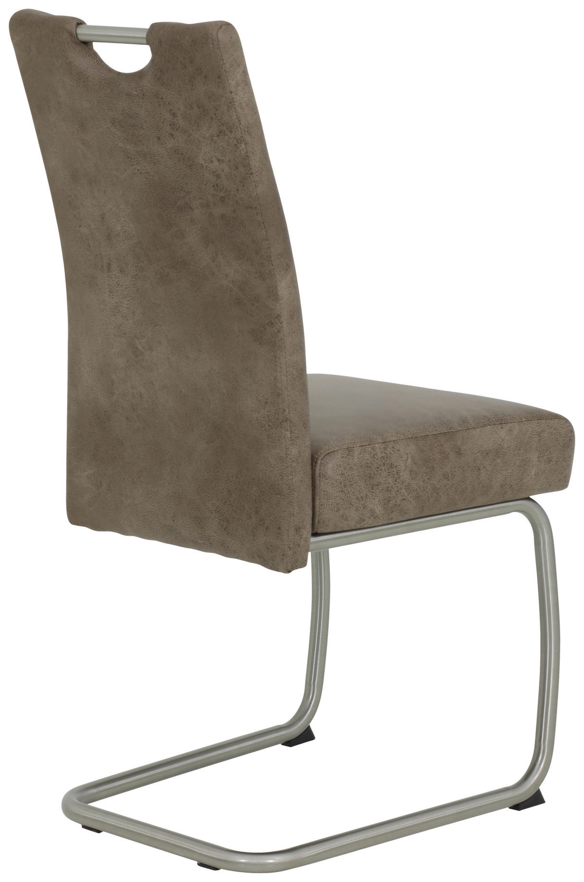 Schwingstuhl Sophia 4er Set schlamm Vintage Microfaser B/H/T: ca. 43x99x58 cm Sophia 4er Set - schlamm/Edelstahl (43,00/99,00/58,00cm) - Hela
