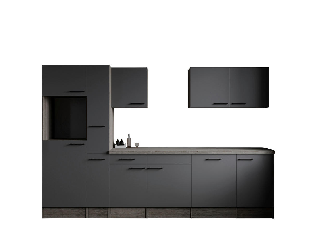 Küchenblock Oliver B/H/T: ca. 310x205x60 cm Oliver - Eiche/grau (310,00/205,00/60,00cm) - Respekta