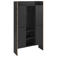 Garderobenschrank Bueno Basalt Nox Oak Nachbildung B/H/T: ca. 105x189x37 cm Bueno - Basalt (105,00/189,00/37,00cm) - xonox.home