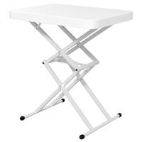 Outsunny Couchtisch weiß Metall B/H/L: ca. 45x70x65 cm Couchtisch - weiß (65,00/45,00/70,00cm) - Outsunny