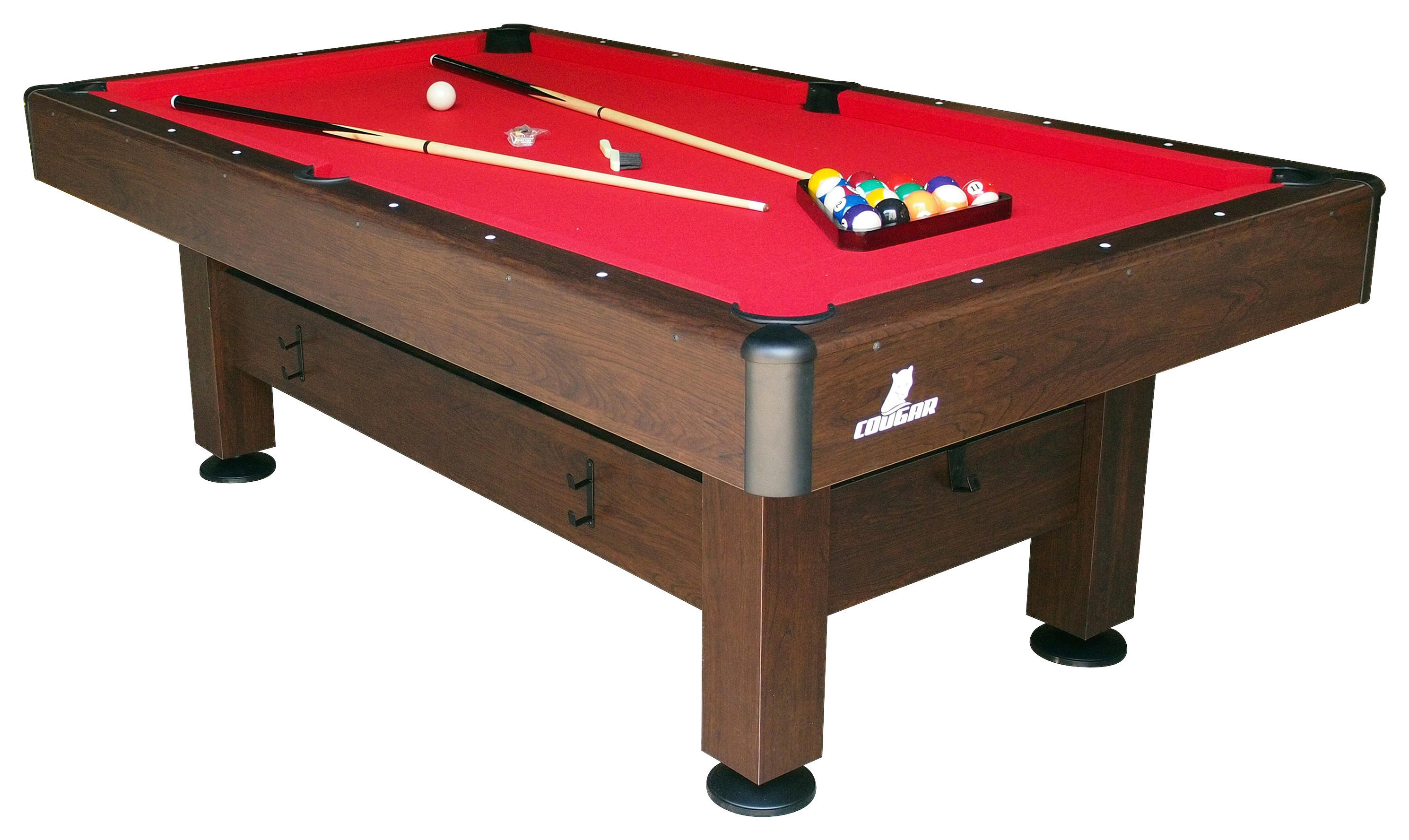 Cougar Billardtisch Saphir B/H/L: ca. 125x79x225 cm Saphir - braun/rot (225,00/125,00/79,00cm) - Cougar