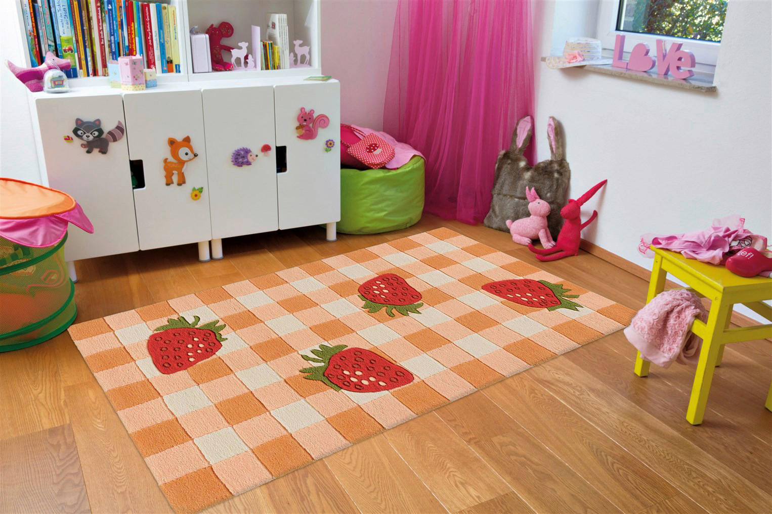 Arte Espina Kurzflorteppich Joy 996 rot B/L: ca. 70x140 cm Joy 996 - rot (70,00/140,00cm) - Arte Espina