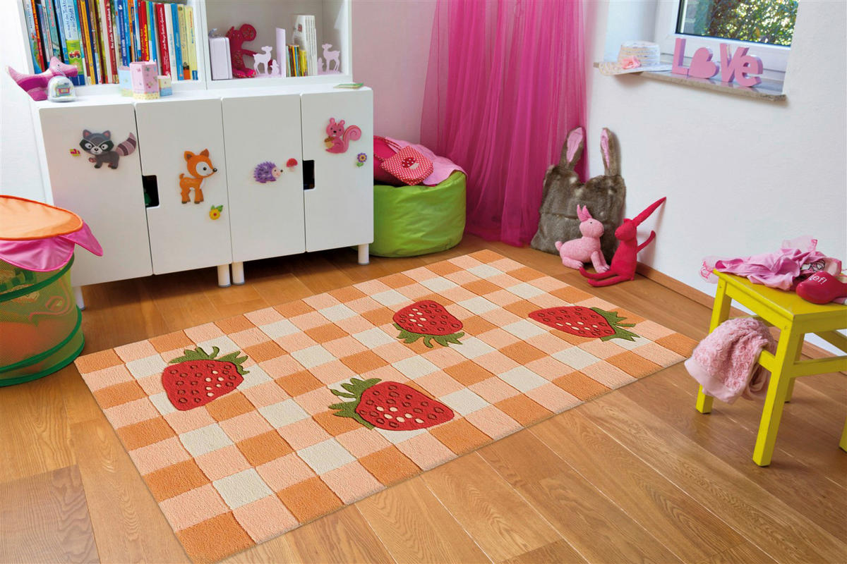 Arte Espina Kurzflorteppich Joy 996 rot B/L: ca. 70x140 cm Joy 996 - rot (70,00/140,00cm) - Arte Espina