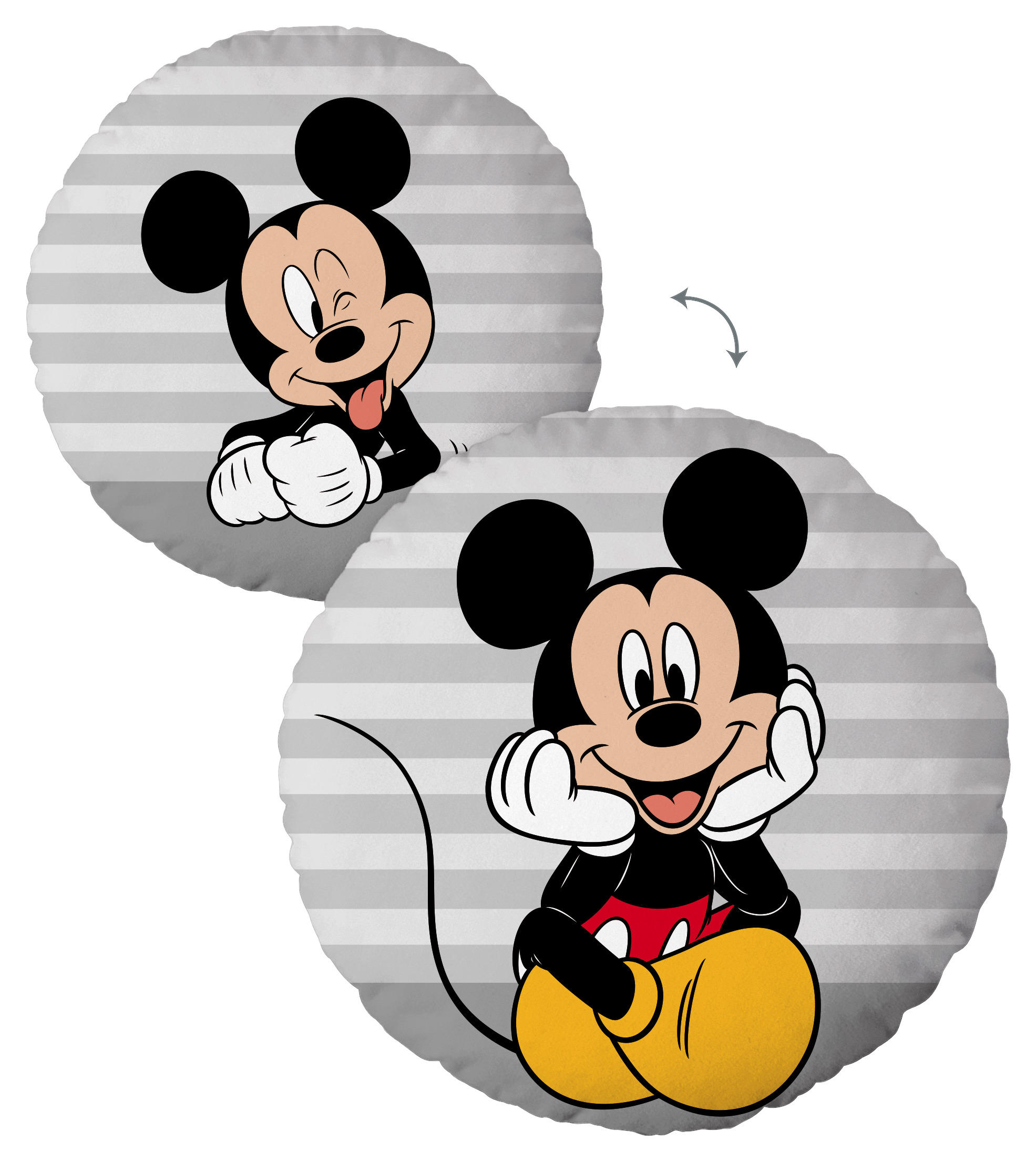 Bodenkissen Mickey & Minnie Mickey & Minnie - schwarz/grau (60,00cm)