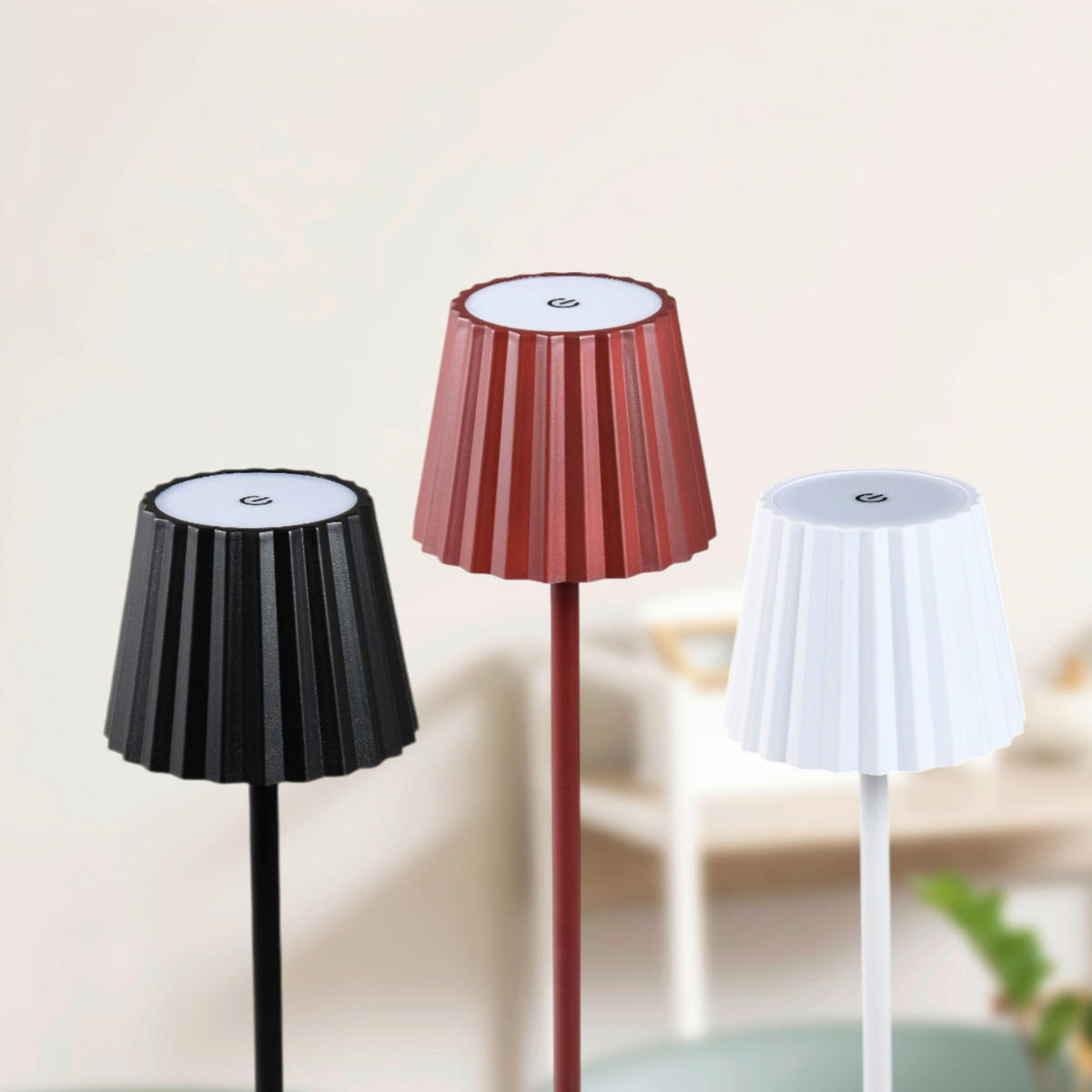 BERGNER LED-Tischleuchte rot B/H: ca. 11,6x38 cm MAROON - rot (11,60/38,00cm) - BERGNER