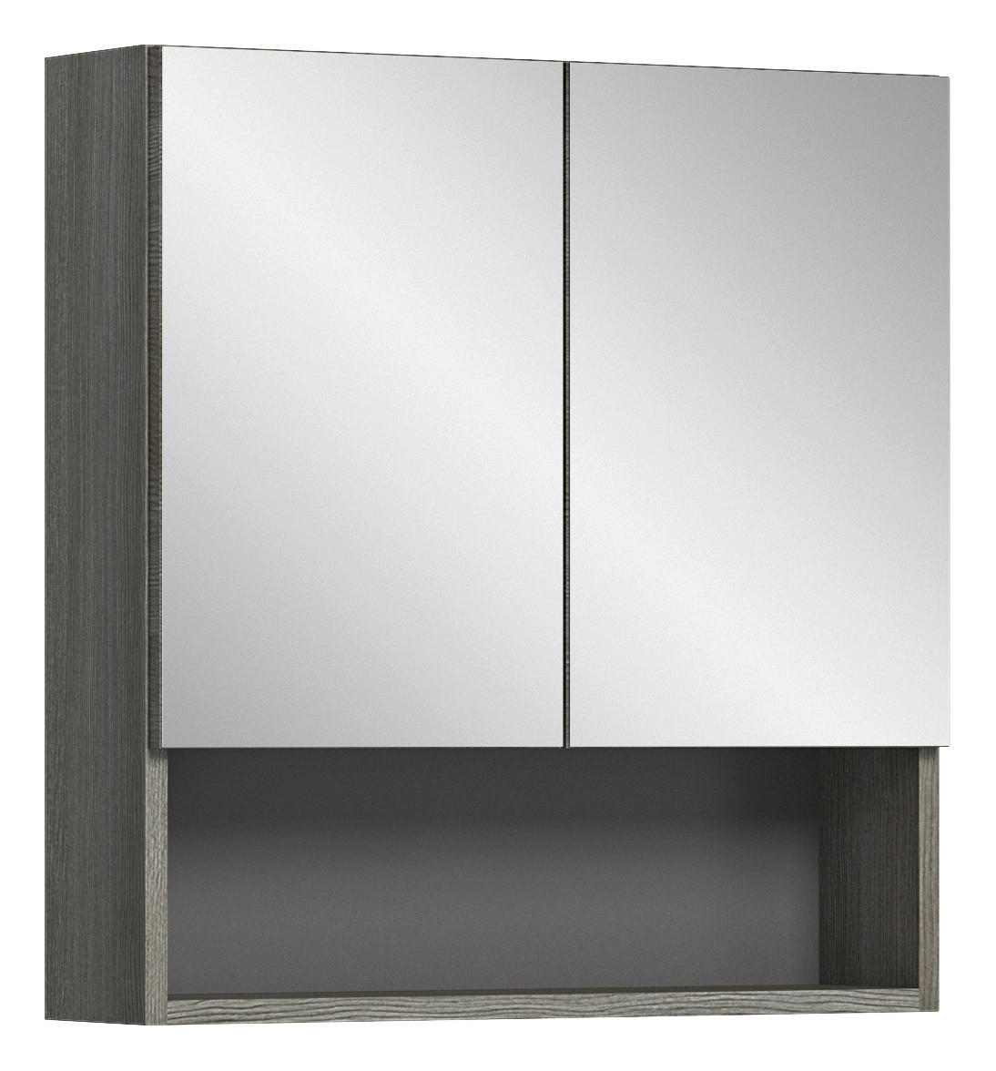 Spiegelschrank SILVER Rauchsilber Nachbildung Spanplatte B/H/T: ca. 60x63x16 cm