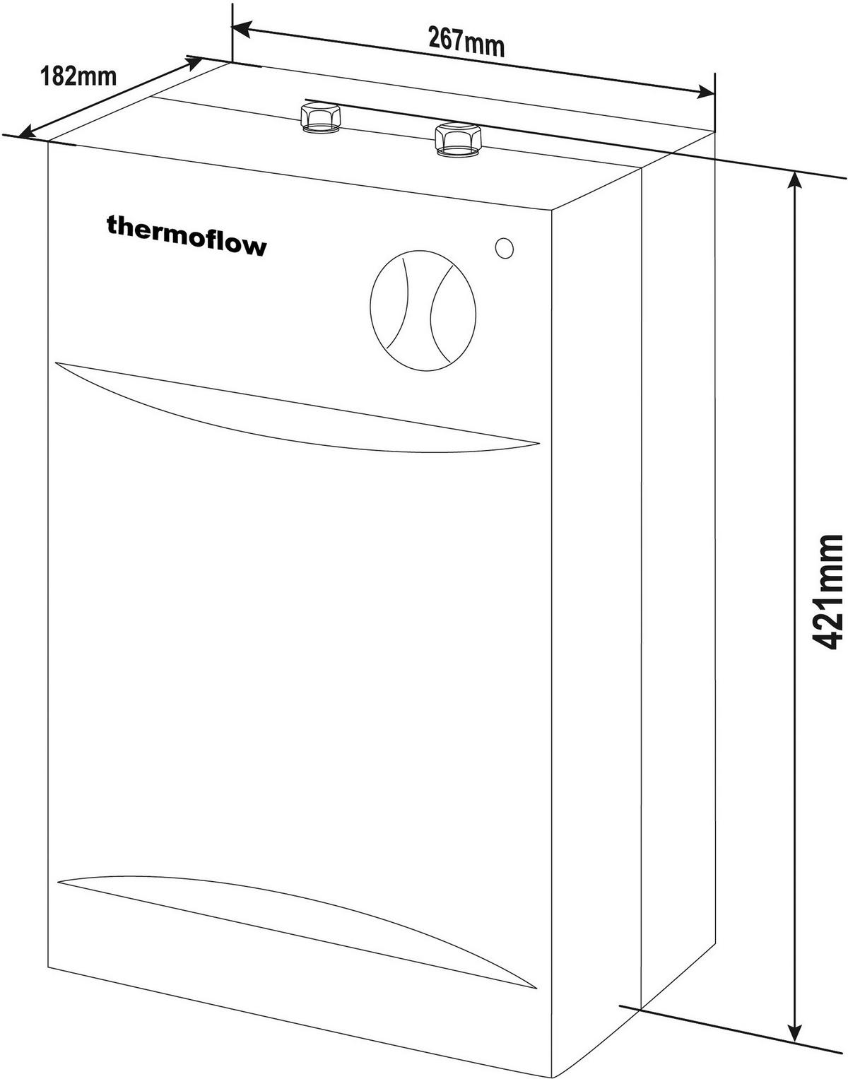 Respekta Untertischspeicher-Set Thermoflow weiß B/H/T: ca. 27x42x18 cm Thermoflow - weiß (27,00/42,00/18,00cm) - Respekta