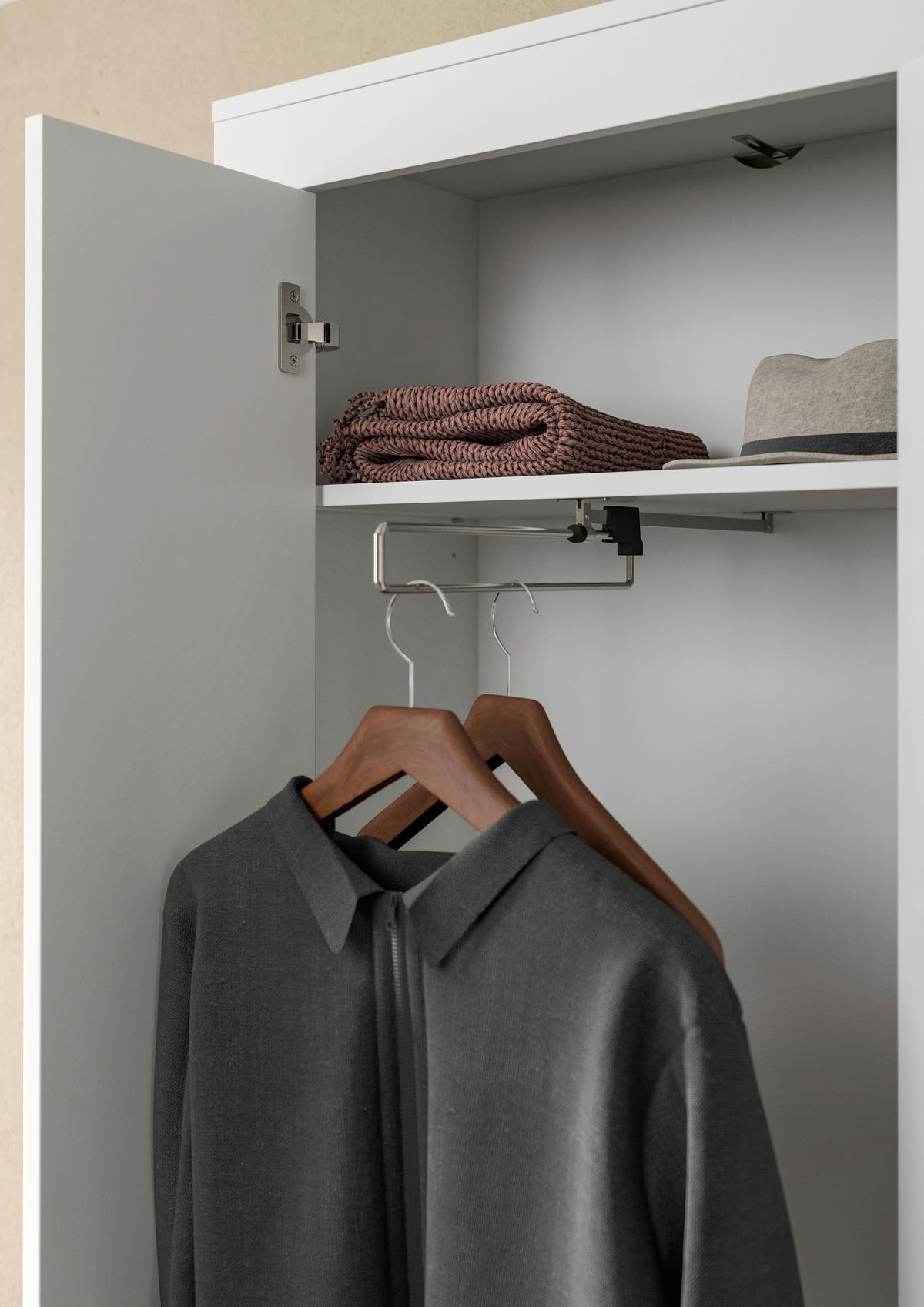 Garderobe JAM weiß B/H/T: ca. 285x191x35 cm JAM - weiß (285,00/191,00/35,00cm) - xonox.home
