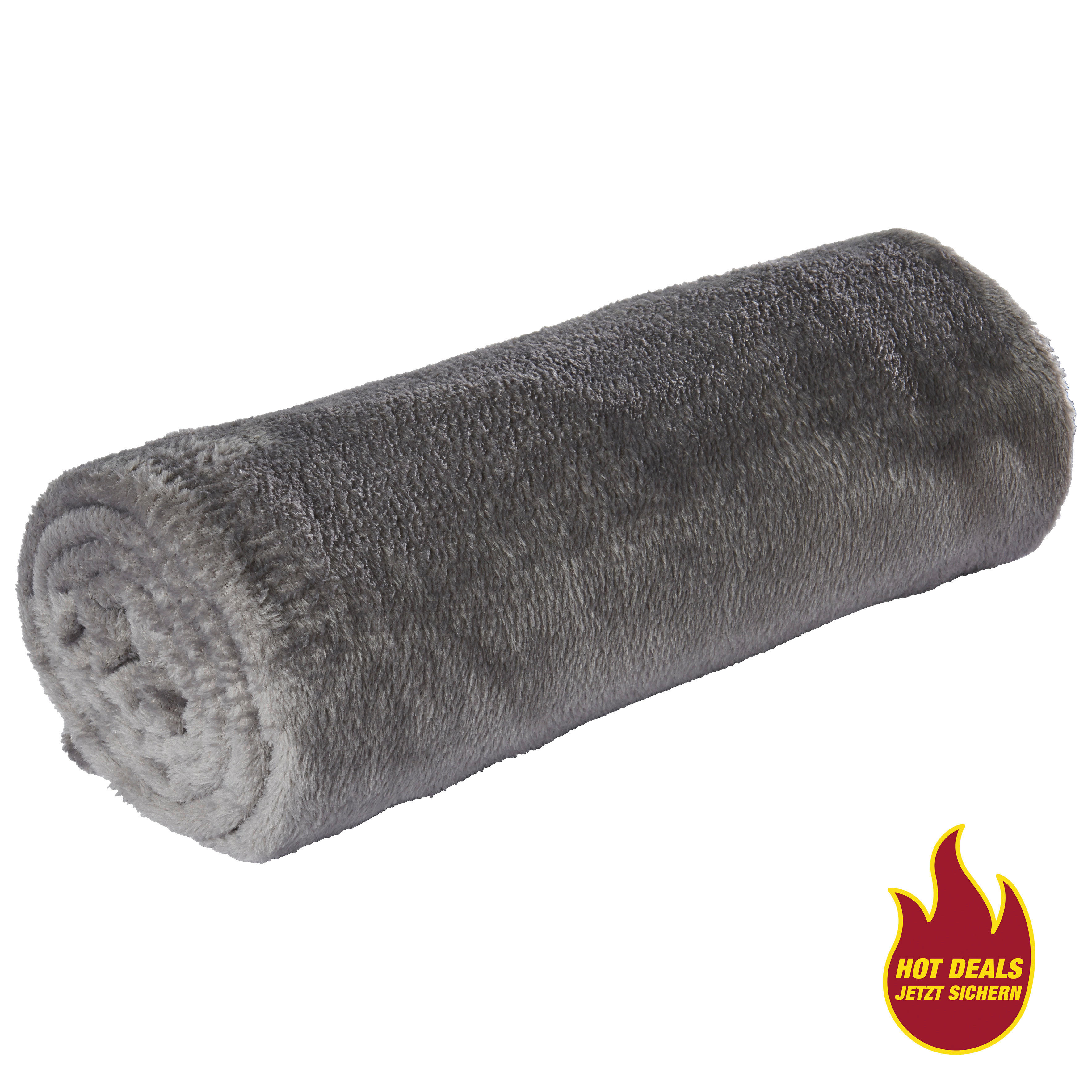 Flanelldecke Flanelldecke 130x160cm grau - grau (130,00/160,00cm) - Sensation