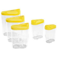 Schüttdosenset sortiert B/H/L: ca. 9x20,5x15 cm Schüttdose_ 5tlg. - sortiert (15,00/9,00/20,50cm)