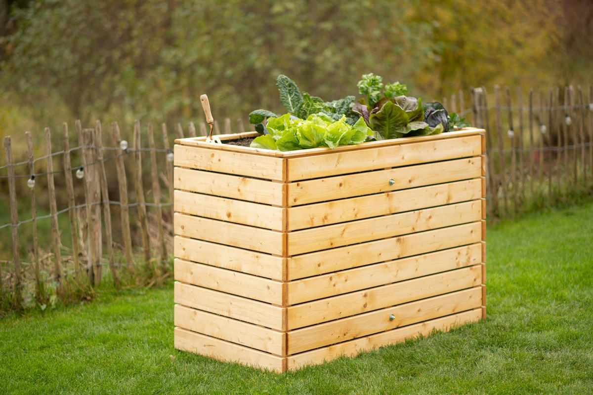 Westmann Hochbeet Fichte L natur Fichte B/H/L: ca. 70x90x130 cm Fichte L - natur (130,00/70,00/90,00cm) - Westmann