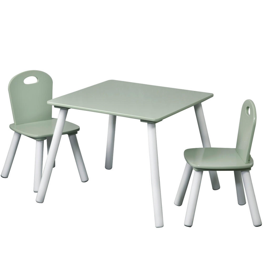 Kesper Kindertisch mit zwei Stühlen mint Spanplatte B/H/L: ca. 55x45x55 cm
