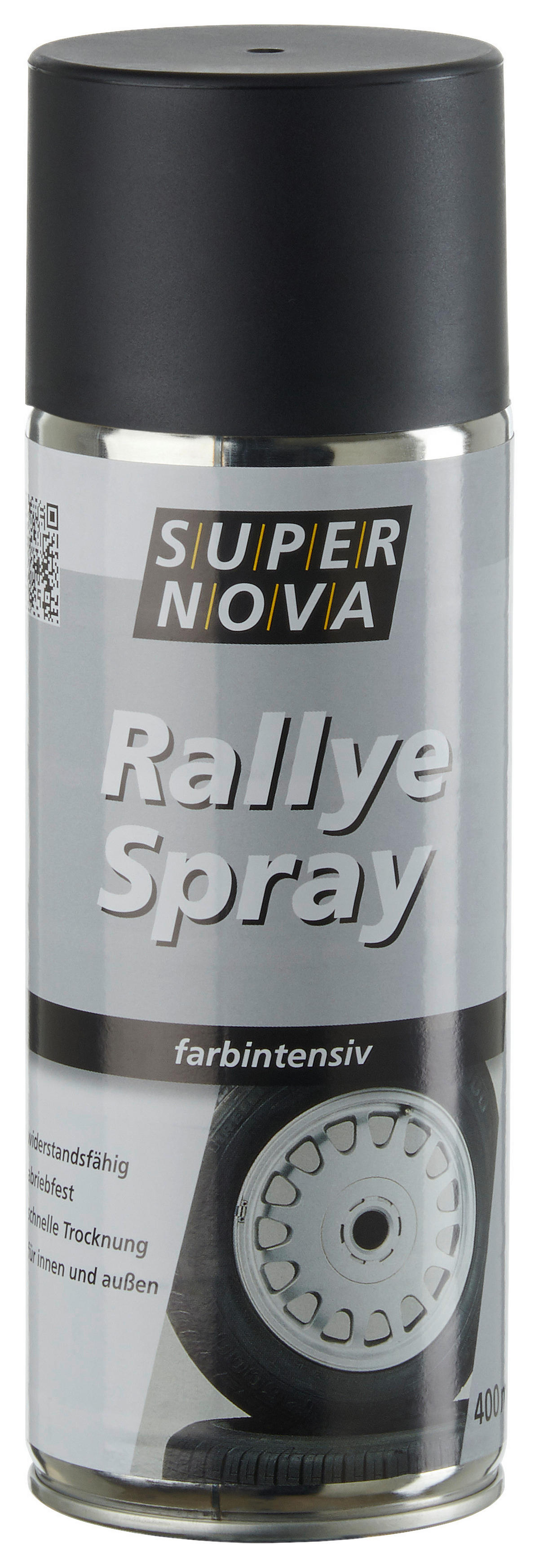 Super-Nova Rallye-Spray mattschwarz matt ca. 0,4 l Rallye-Spray 400ml - mattschwarz (400ml) - Super-Nova