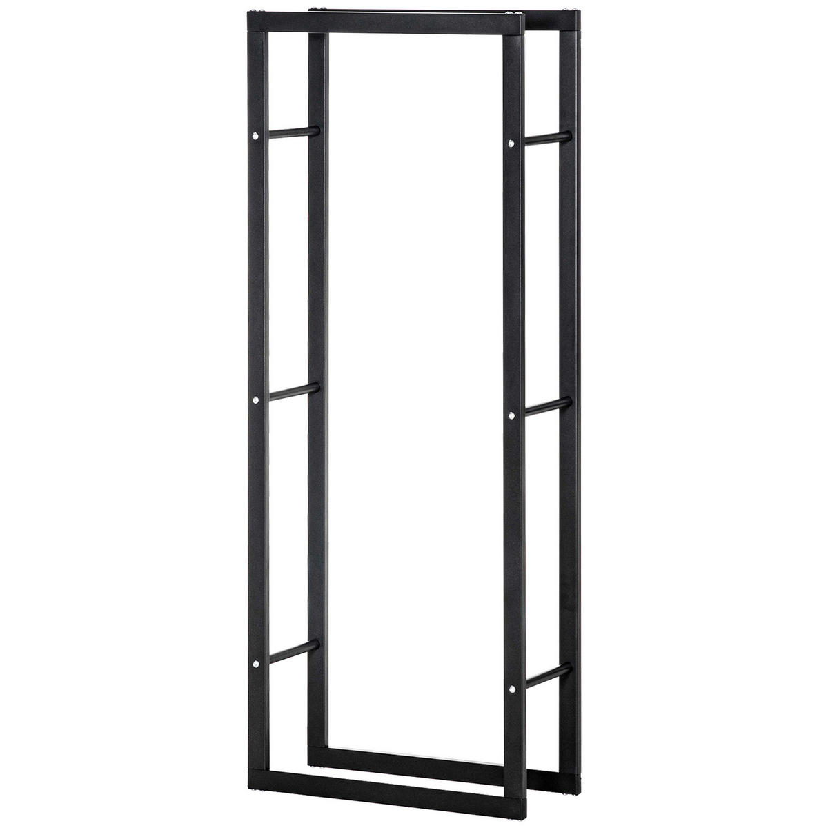 HOMCOM Kaminholzständer schwarz B/H/L: ca. 25x150x60 cm Kaminholzständer - schwarz (60,00/25,00/150,00cm) - HOMCOM