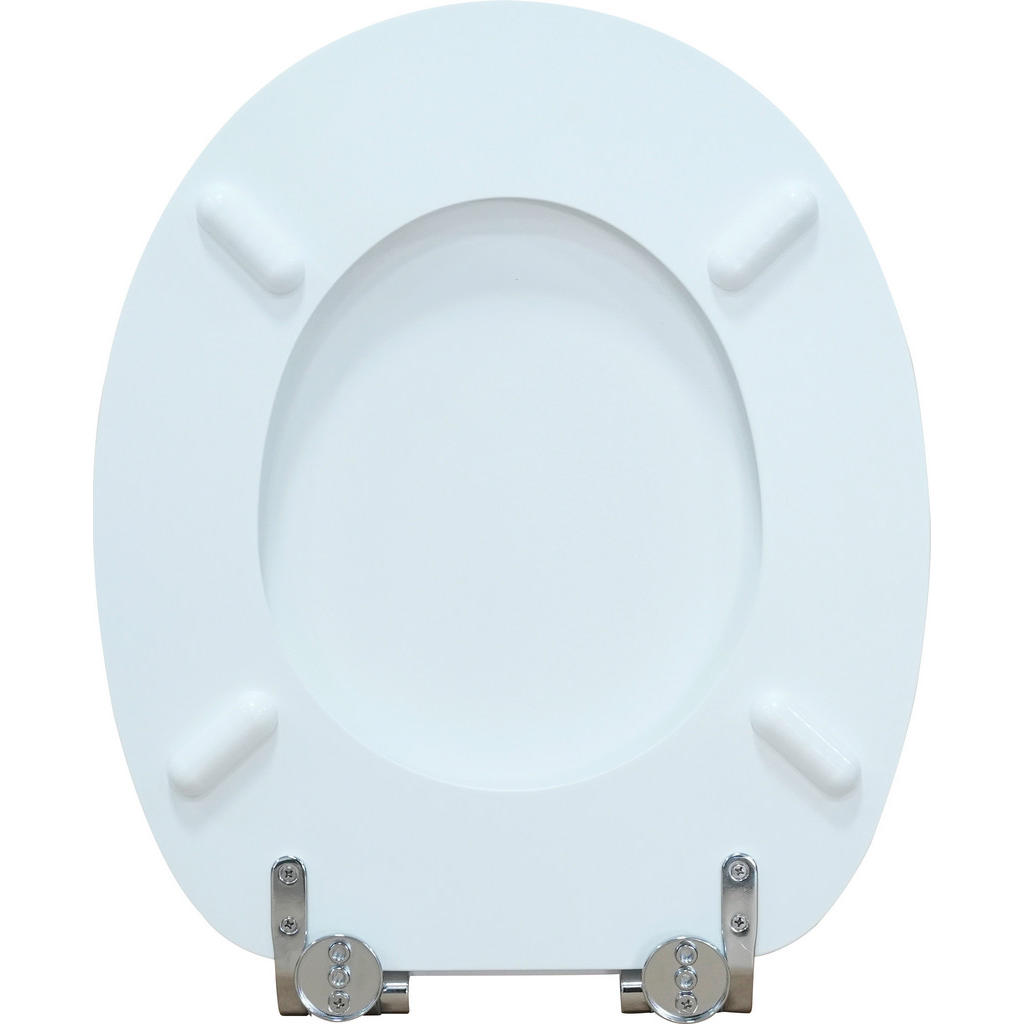 Thumbnail - WC-Sitz beige braun MDF B/H/T: ca. 45,8x5,7x37,6 cm