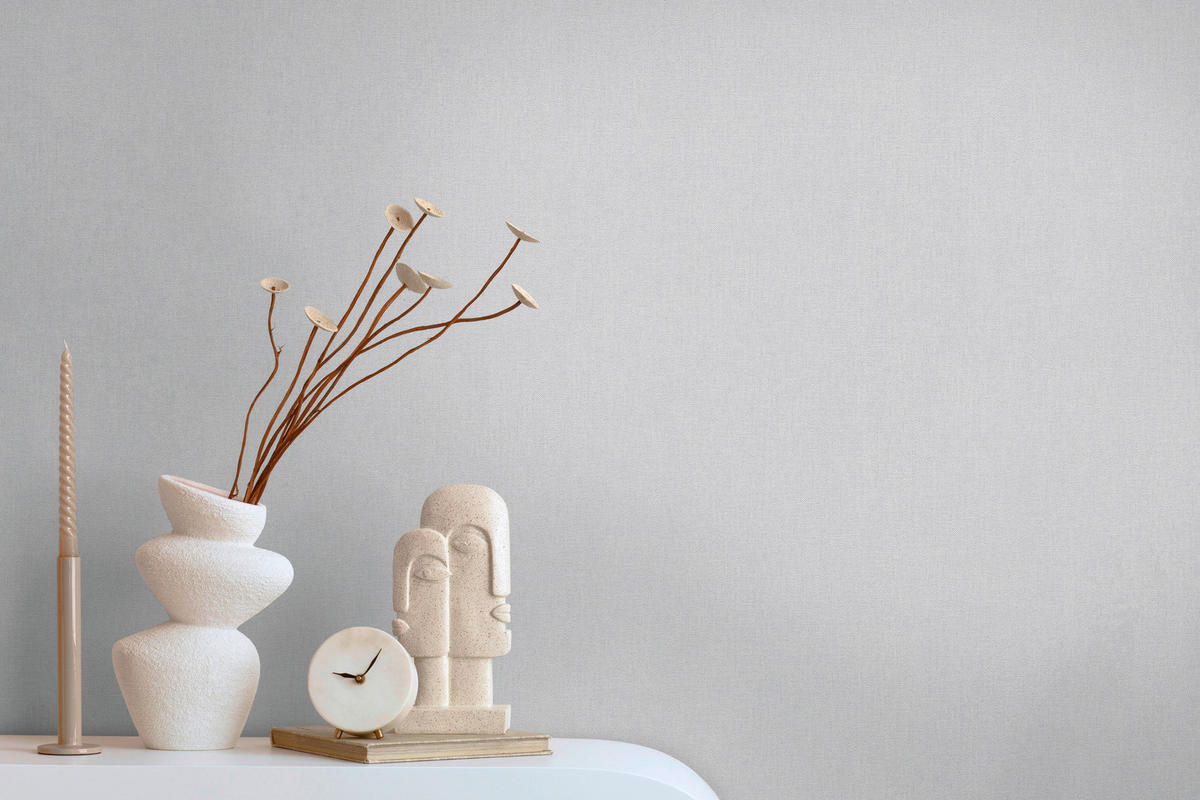 A.S.Creation Vliestapete hellgrau B/H/D: ca. 53x1005x9,3 cm Vliestapete - hellgrau (9,30/1005,00cm) - A.S.Creation