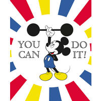 Komar Poster Mickey Mouse Do it Disney B/L: ca. 40x50 cm Mickey Mouse Do it - (40,00/50,00cm) - Komar