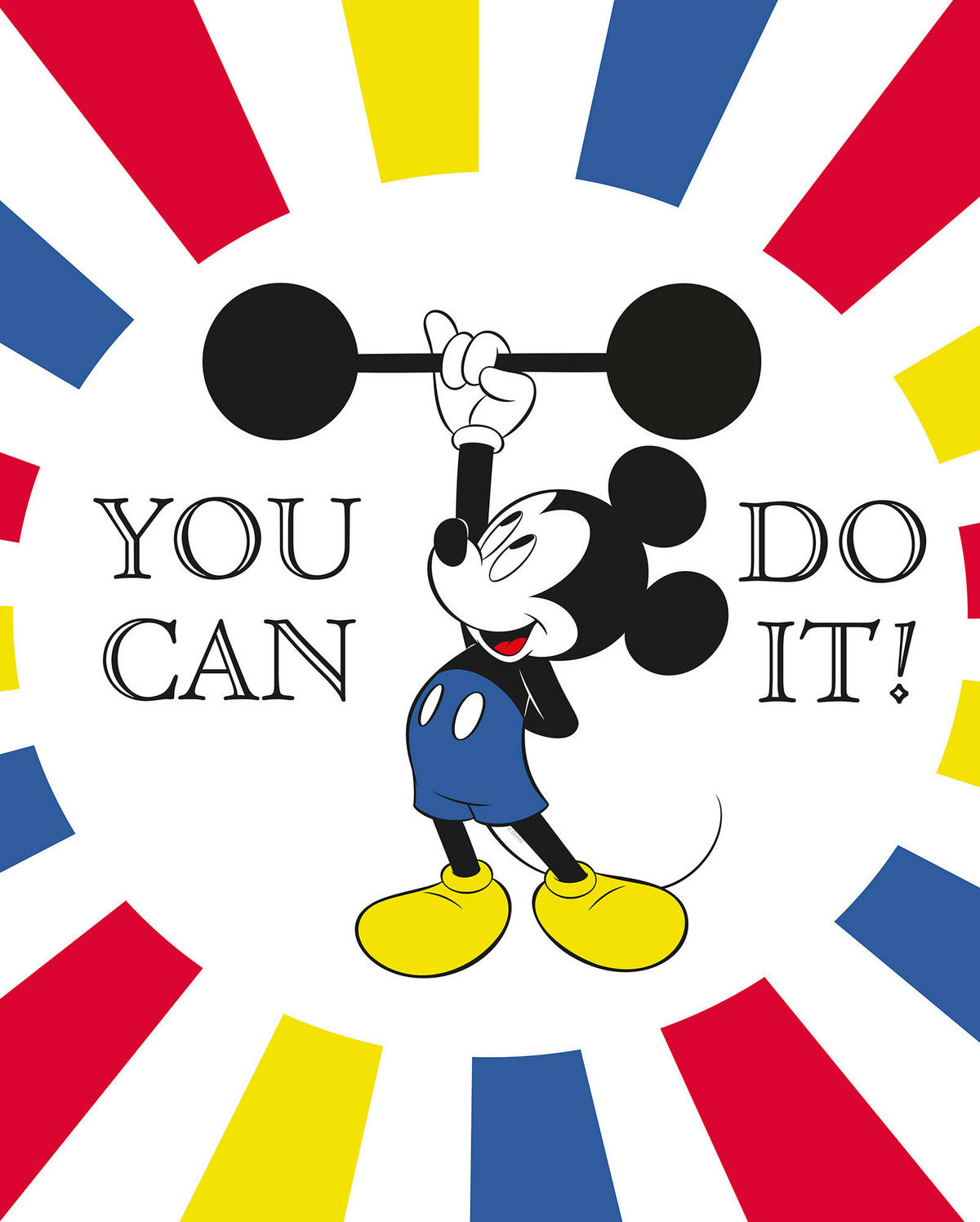 Komar Poster Mickey Mouse Do it Disney B/L: ca. 40x50 cm Mickey Mouse Do it - (40,00/50,00cm) - Komar