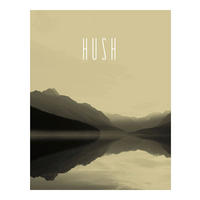 Komar Poster Word Lake Hush Sand Natur B/L: ca. 40x50 cm Word Lake Hush Sand - (40,00/50,00cm) - Komar