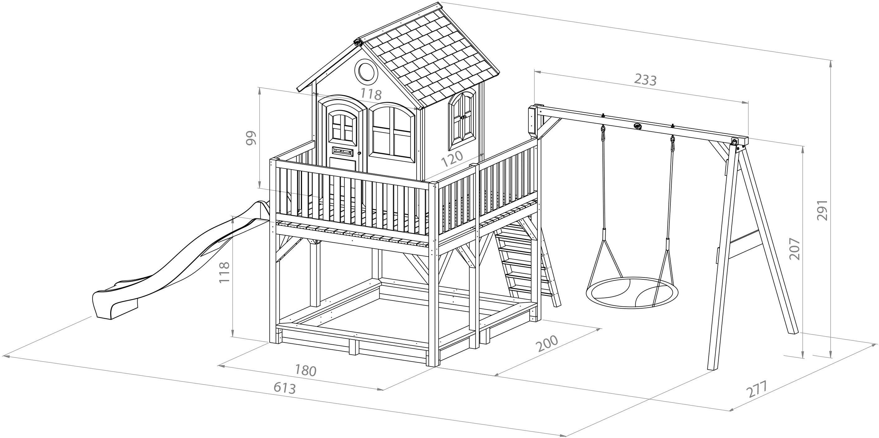 AXI Spielhaus Liam braun B/H/L: ca. 541x...